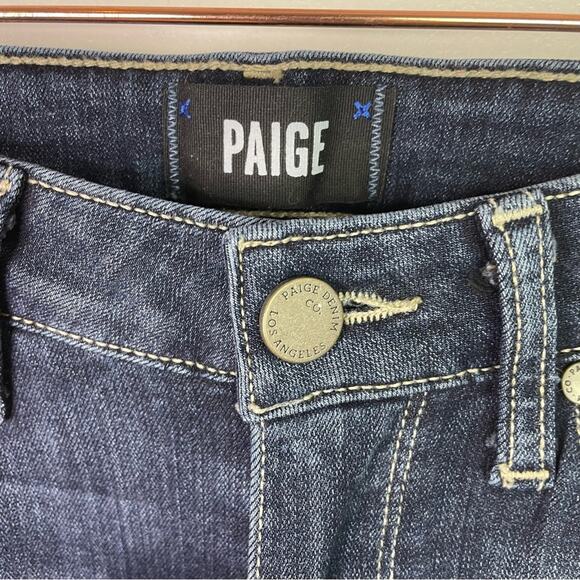 Paige Ankle Jeans Med Wash Denim 27 Hoxton - Picture 8 of 9